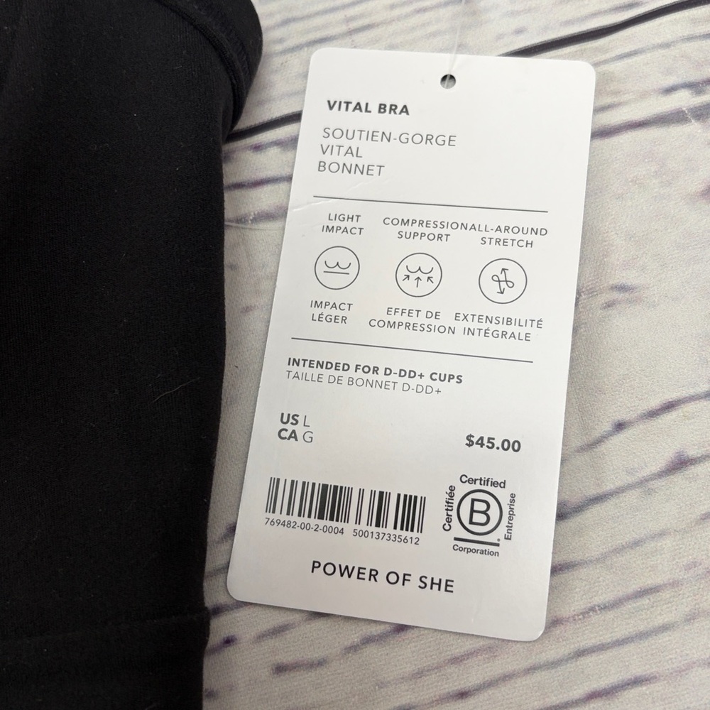 New Athleta Vital Bra D-DD - Picture 6 of 6